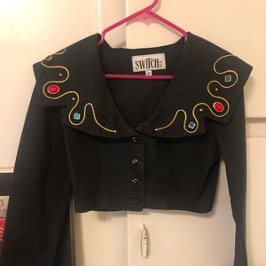 Rare Vintage Switch USA jacket crop top